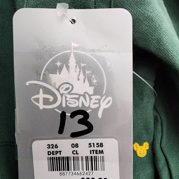 Disney Green Button Down Shirt for Kids - Picture 10 of 10